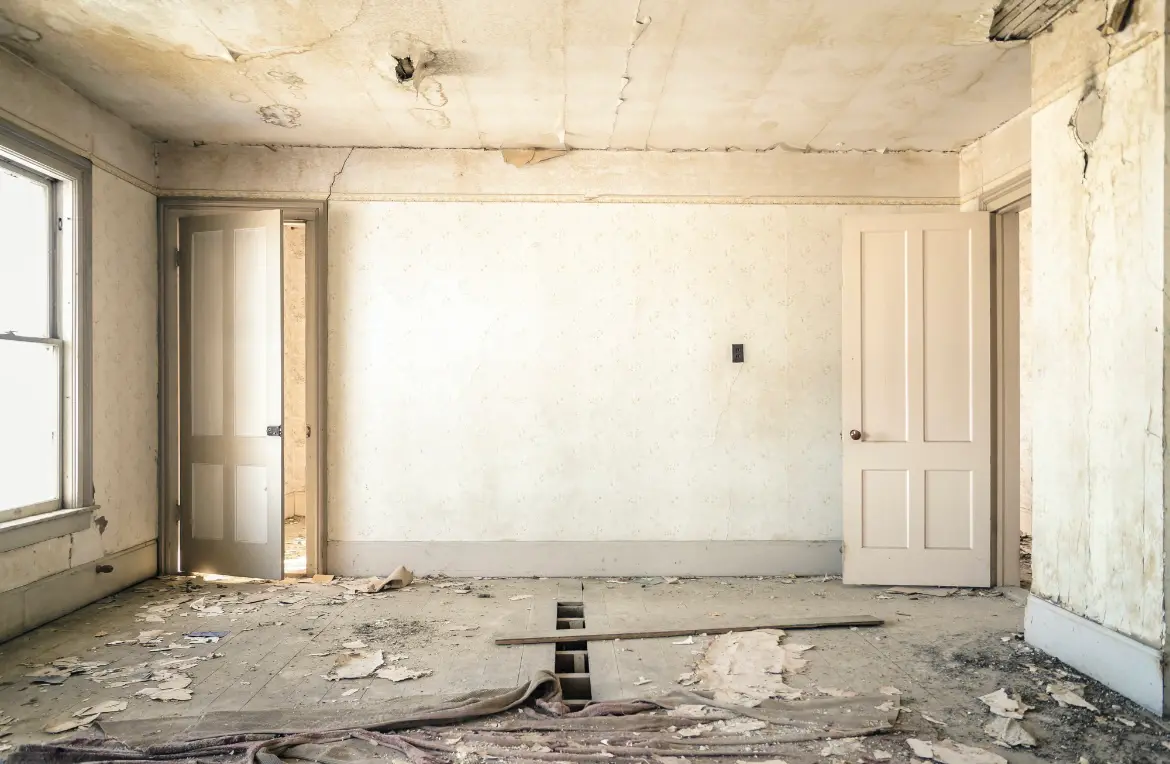 Waste disposal crew managing a cleanout project in South Monrovia Island